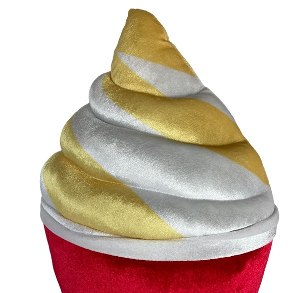 Disney Parks Dole Whip Scented Large Sized Squishy Stuffed Plush Dead-stock Tags - Picture 3 of 15